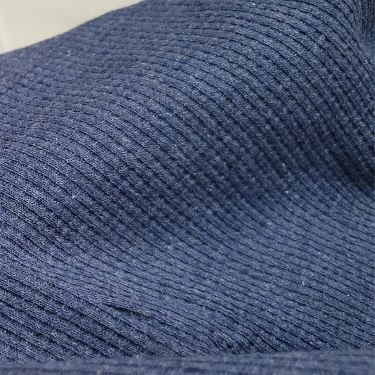 DAMON BLUE WAFFLE KNITTED POLO T-SHIRT for MEN- Old Money Textured Waffle Knitted Polo T-shirts 2025