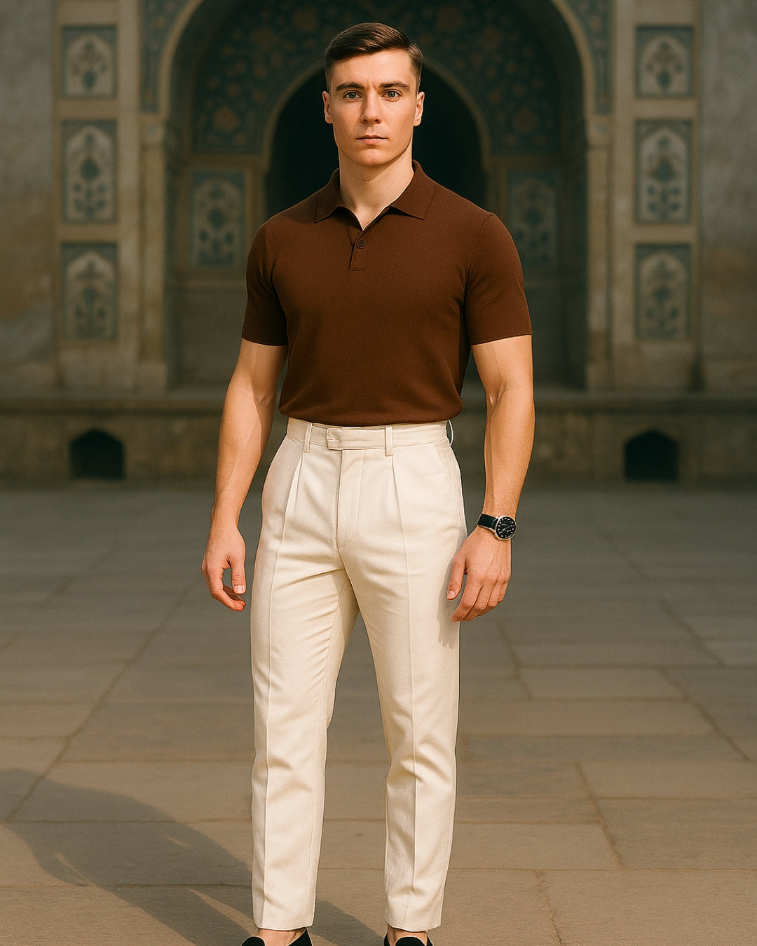 Brown Waffle Polo — Limited Drop, Never Restocked